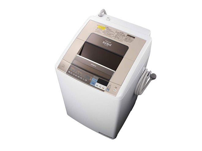 日立、10kgを39分で洗濯するタテ型洗濯乾燥機「ビートウォッシュ」など