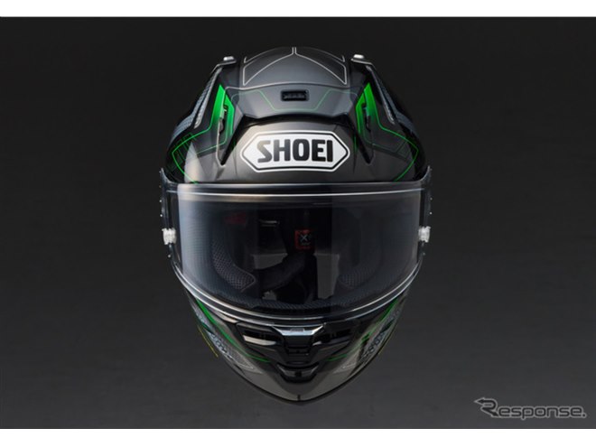 カワサキとSHOEIがコラボ、フルフェイスヘルメット『X-Fifteen』に限定