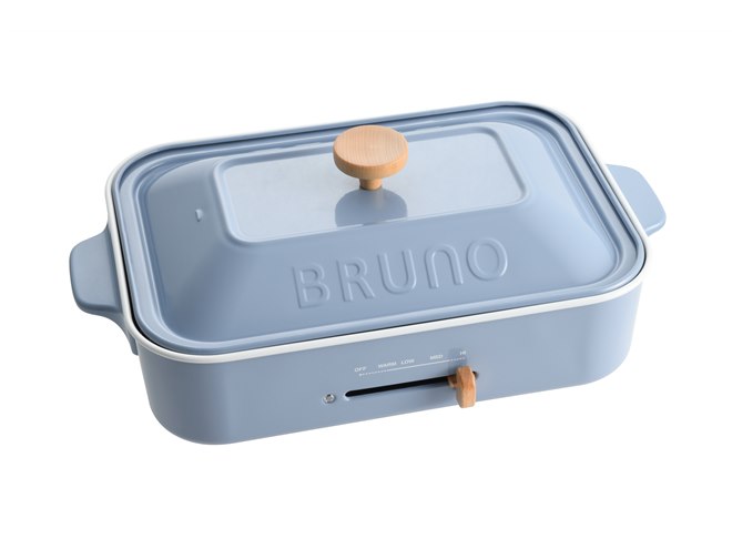 BRUNO、ホットプレート「コンパクトホットプレート」に新色ホーロー
