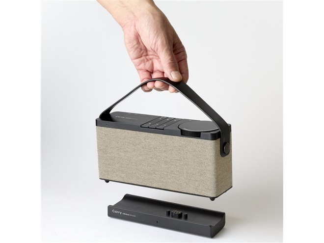 ミライスピーカー、Bluetoothを搭載したバッテリー内蔵手元スピーカー