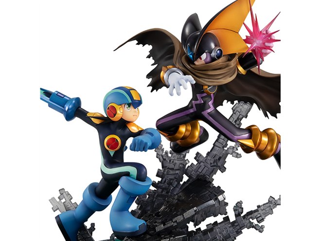 ロックマンvsフォルテ」激闘シーンがジオラマに、ゴスペルが倒れ伏した