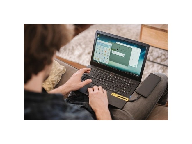 Style、対応スマホを接続してノートPCのように使える「Mirabook