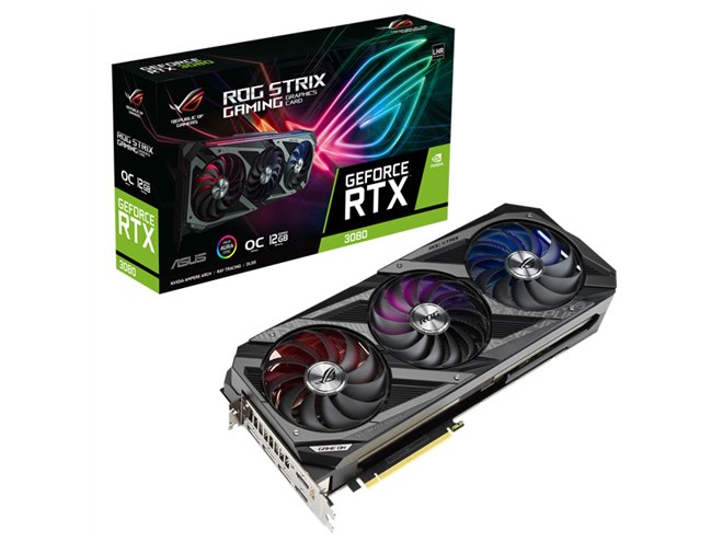 ASUS、LHR版「GeForce RTX 3080」を搭載したゲーミングビデオカード