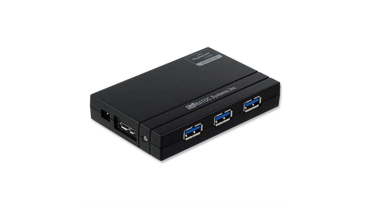 ラトック、USB 3.0対応のデュアルヘッド・ディスプレイアダプター