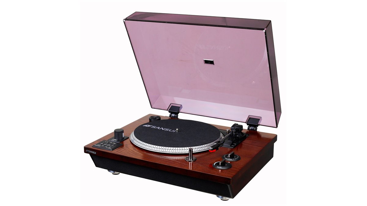SANSUI、スマホの音楽も再生できるBluetooth搭載レコードプレーヤー