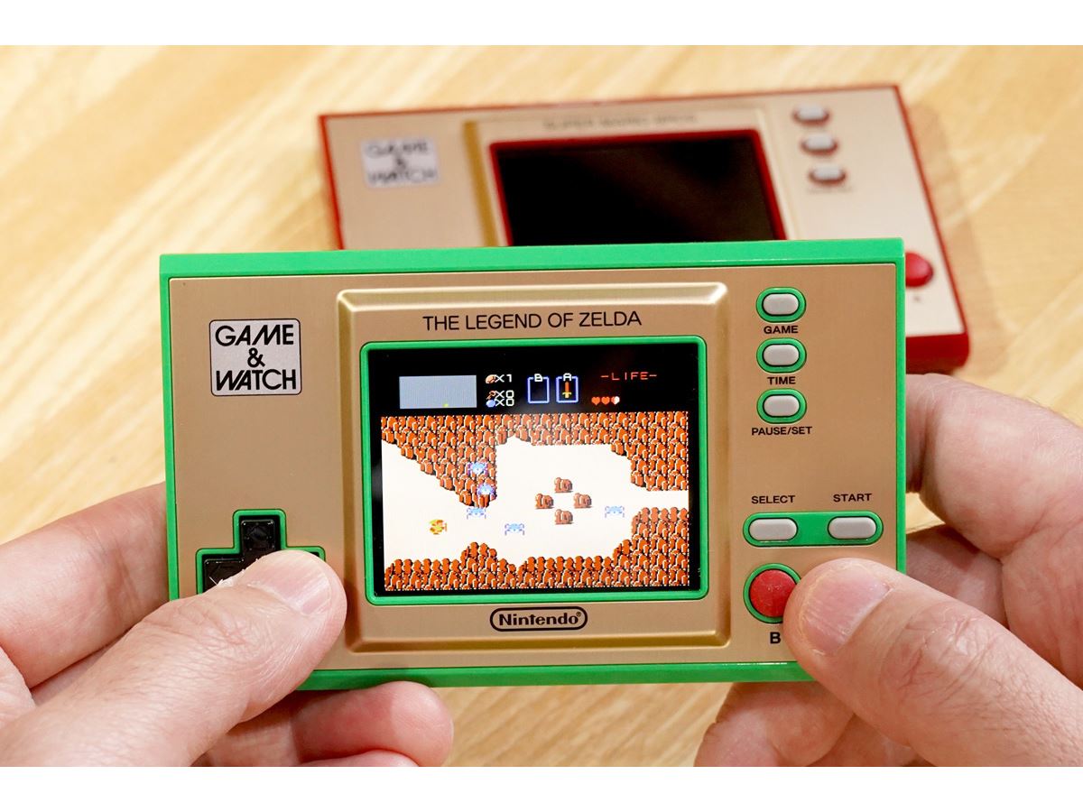 ゼルダ」3作品収録＋置き時計で5,480円、ゲーム＆ウオッチ第2弾は絶対