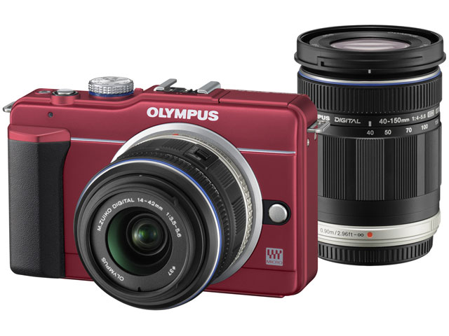 オリンパス OLYMPUS PEN Lite E-PL2 ダブルズームキット [ブラック