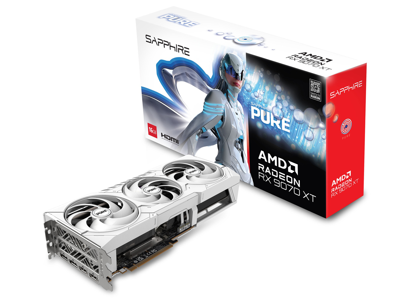 SAPPHIRE SAPPHIRE PURE Radeon RX 9070 XT GAMING OC 16GB GDDR6