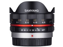SAMYANG 7.5mm 1:3.5 UMC Fish-eye MFT [ブラック] 価格比較 - 価格.com