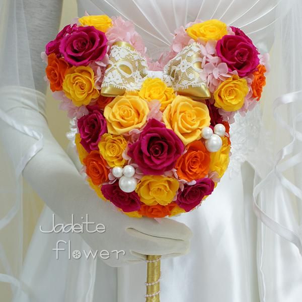 ミッキー＆ミニー型ブーケギャラリー - プリザーブドフラワー専門店