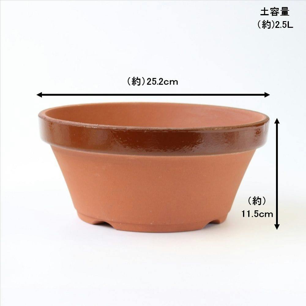 駄温鉢浅 8号 | 鉢・プランター・花台・温室 通販 | ホームセンターの