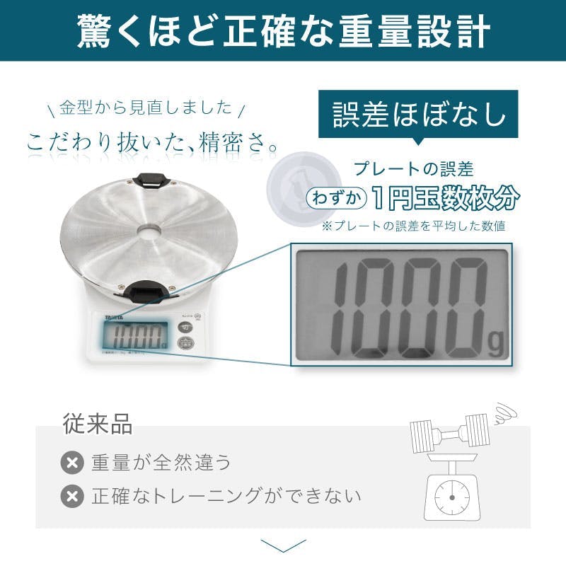 ライシン ヘリックスミラー 40kg 1kg刻み シルバー 1個 Lysin