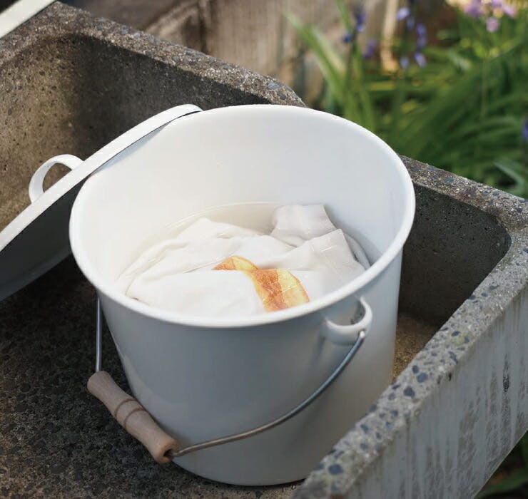 プレッセンス ふた付バケツ 野田琺瑯 00406503【ホーロー 蓋付き