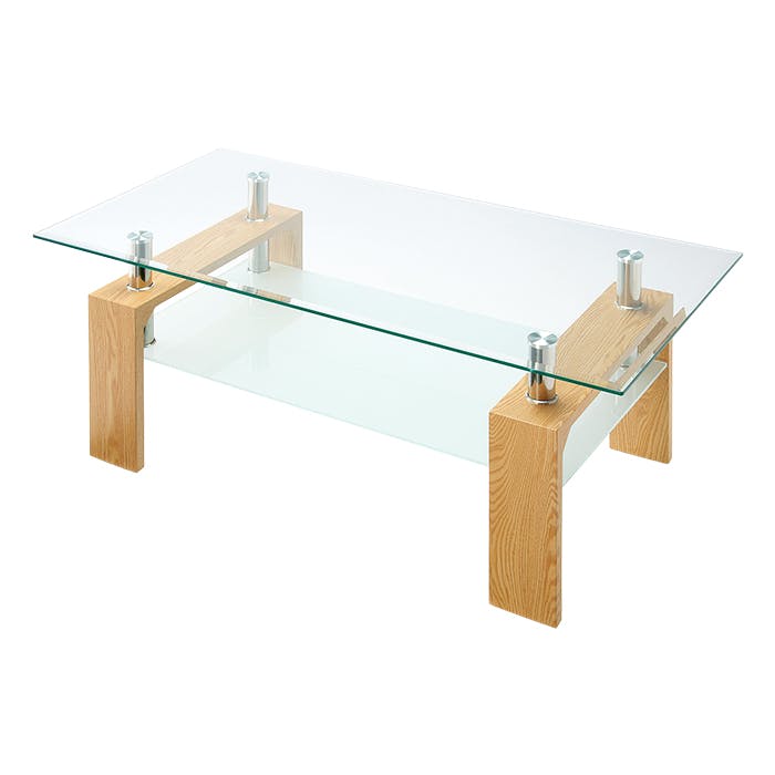 ガラステーブル ローテーブル 長方形 センターテーブル おしゃれ