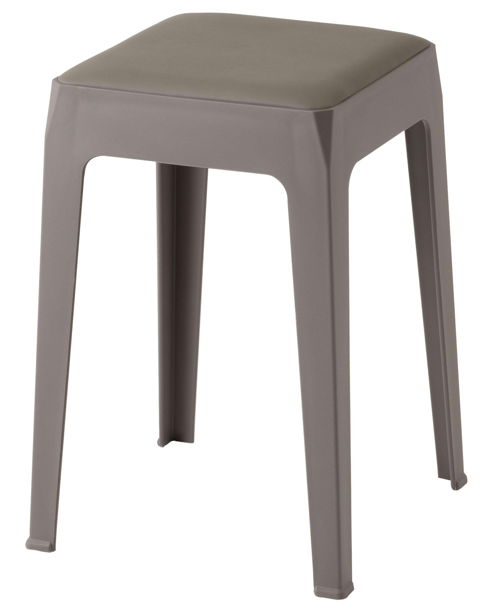 Room Essence スツール W33×D33×H46 グレー 完成品 スタッキング