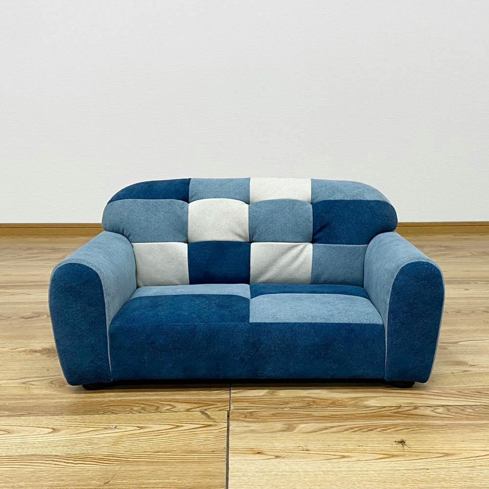 後藤家具物産 可愛いパッチワークペットソファ！ Size：69×40×35 軒先