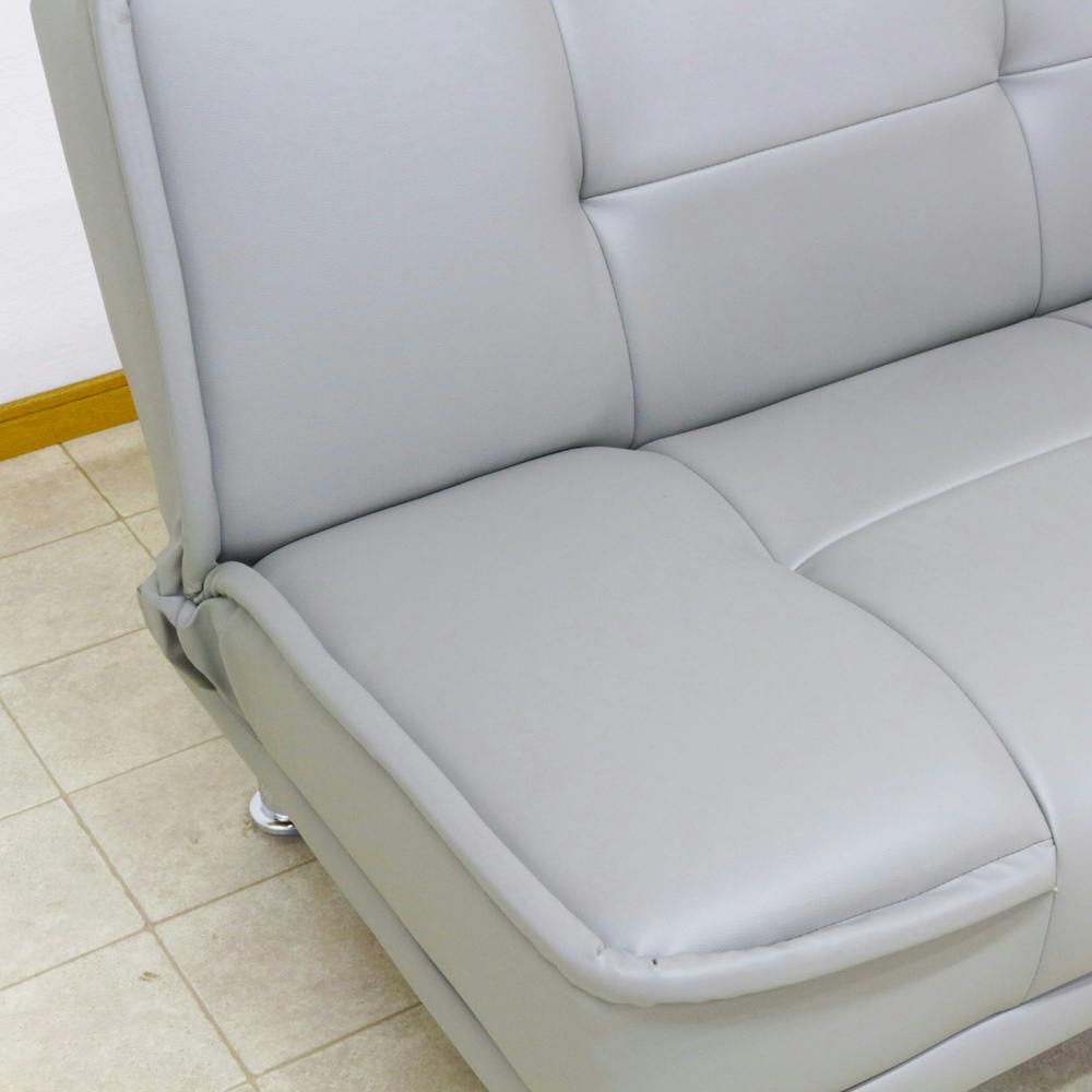 後藤家具 シンプルデザインのソファーベッド！グレー色