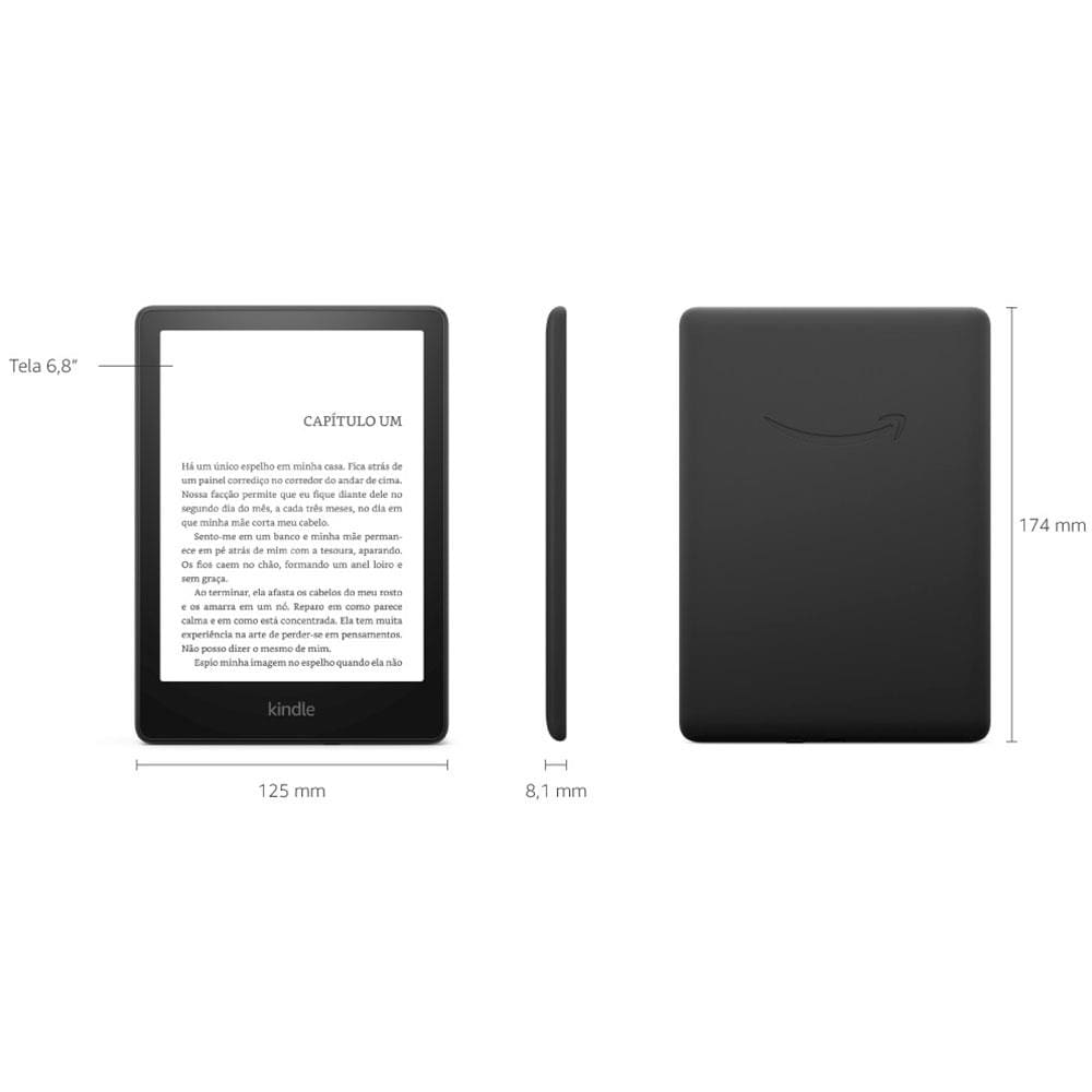 Kindle Paperwhite Amazon 11ª Geração com 16GB, | Extra