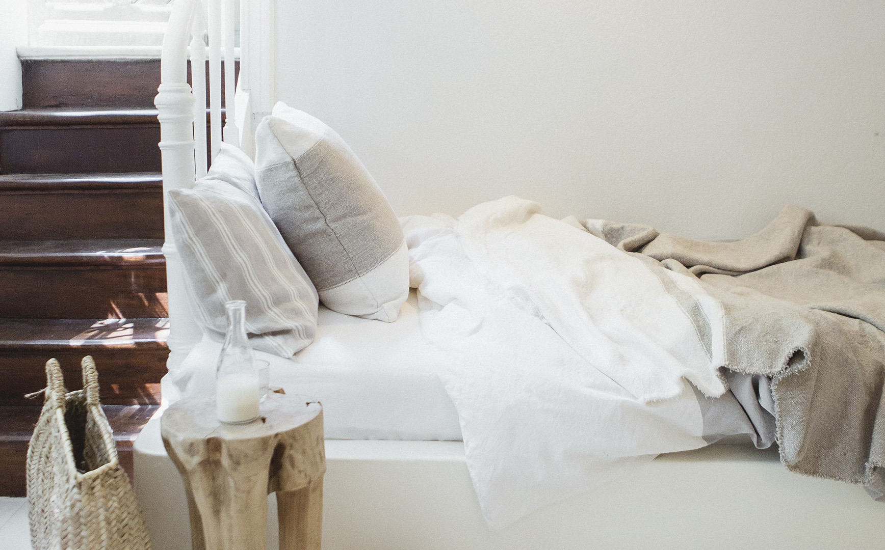 リネンの部屋》私たちのスタンダード。LIBECOのベッドリネン