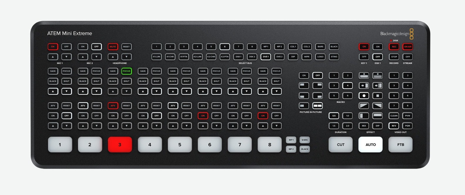 Blackmagic Design : ATEM Mini Extreme シリーズ | 8 HDMI入力などに
