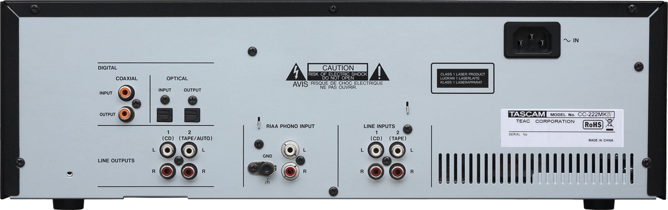 TASCAM 業務用CDレコーダー/カセットデッキ「CC-222MKIV」発売