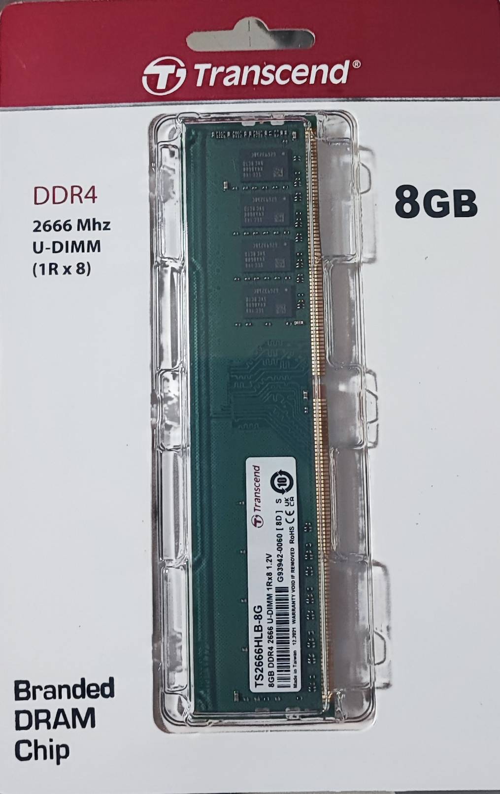 Transcend JM2666HLB-8G 8GB DDR4メモリ S11516030 - メモリー90s 銀タグ