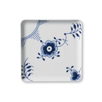 ブルーフルーテッド メガ スクエアディッシュ20cm | ROYAL