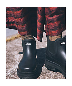 防水 厚底 ソフトレイン ファー サイドゴアラバーブーツ ／ ウィンター