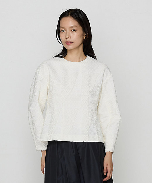 切子柄ジャカード プルオーバー（0818BI04） | ARTISAN (Women