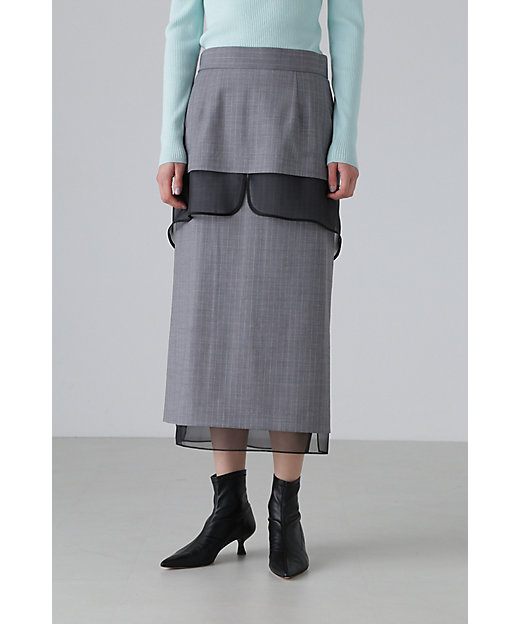 クリアストライプスカート（5314220016） | ADORE (Women