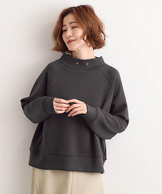 モックネックダンボールスウェット（2002551619） | GROVE