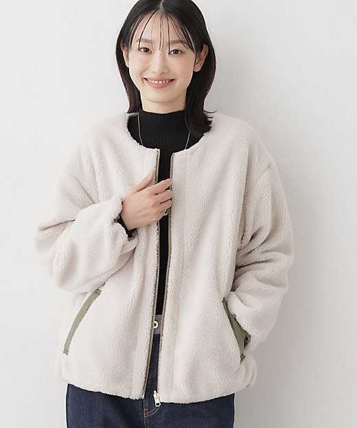 2WAY】リバーシブルタフタボアアウター（2002528905