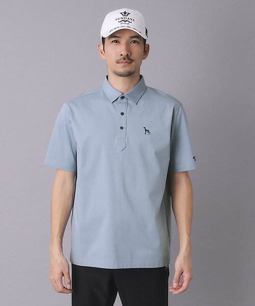 ADABAT NAVY】プラチナポン半袖ポロシャツ