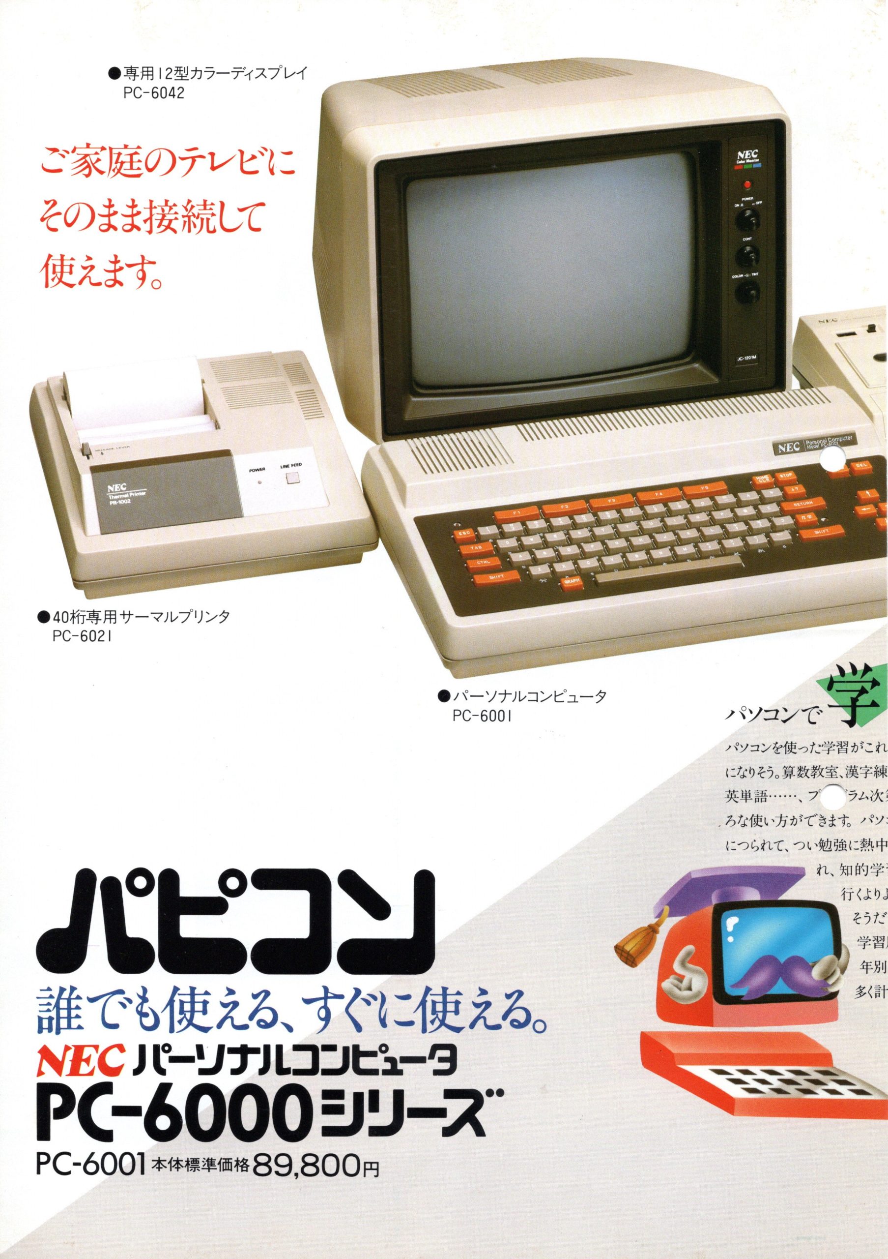 😀 PC-6001 パソコン（パピコン） NEC