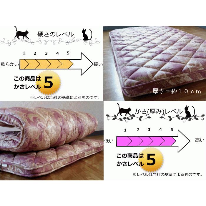 敷布団 マチ付き 体圧分散 プロファイル 高密度硬質ウレタン 敷き布団
