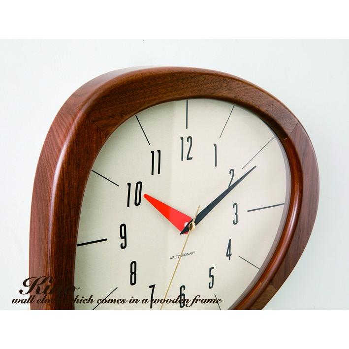 壁掛け時計 掛け時計 北欧 おしゃれ 木製 木 レトロ Kino キーノ 静音