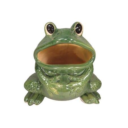 陶器傘立て【カエル・グリーン】 陶器 傘 傘立て 折りたたみ傘 レイン