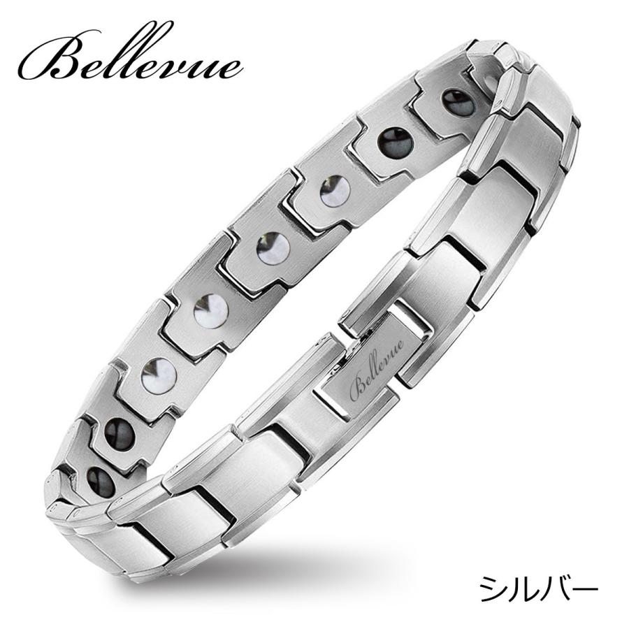 メンズ チタン製 磁気ブレスレット プレゼント 静電気防止 マグネット