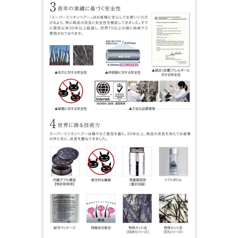 スーパーミリオンヘアー 30g（ブラック）3個セット【メーカー正規品