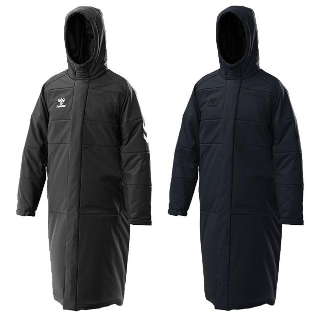 hummel（ヒュンメル） サッカー フットサル S 中綿ロングコート ベンチ