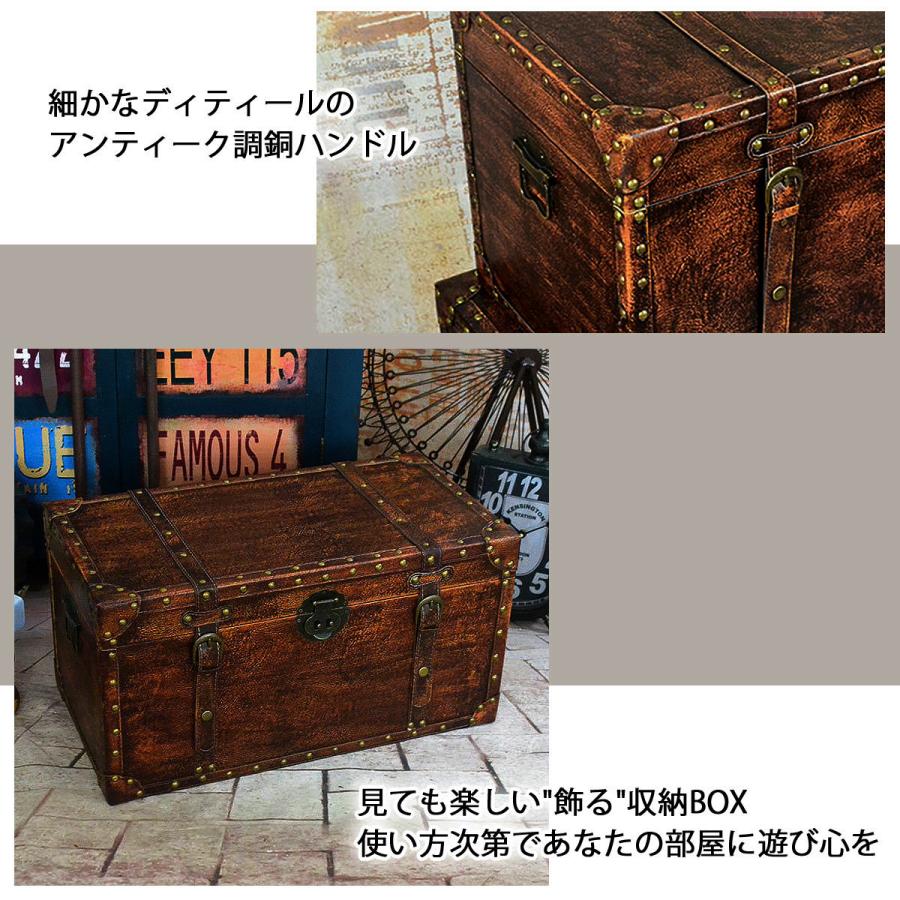 アンティーク 鍵付きトランク／ボックス 収納 衣装ケース 楽天市場】鍵