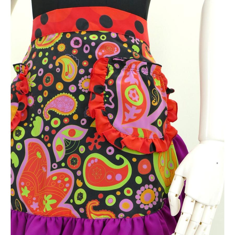 フラメンコ フリルエプロン ブラック フリーサイズ 2381bkF : emika