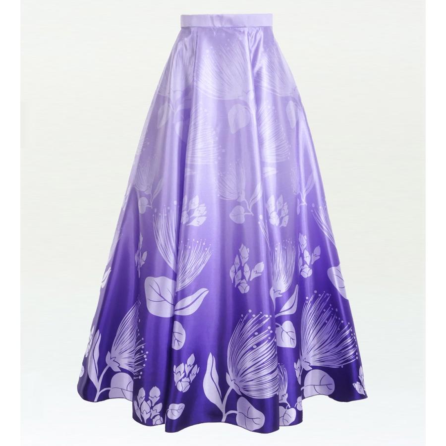 フラダンス [S・M・Lサイズ] ロングサーキュラースカート シャンタン