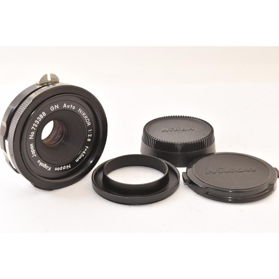 ☆美品☆ Nikon ニコン GN Auto NIKKOR 45mm F2.8 フード付き 2512079