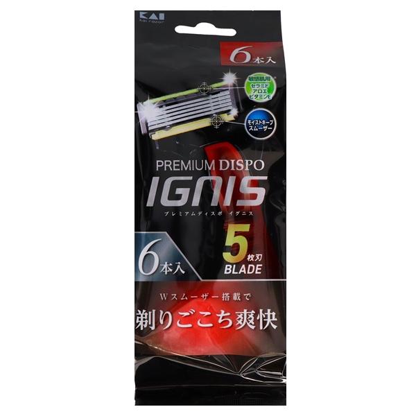 貝印 PREMIUM DISPO IGNIS (プレミアム ディスポ イグニス) 5枚刃