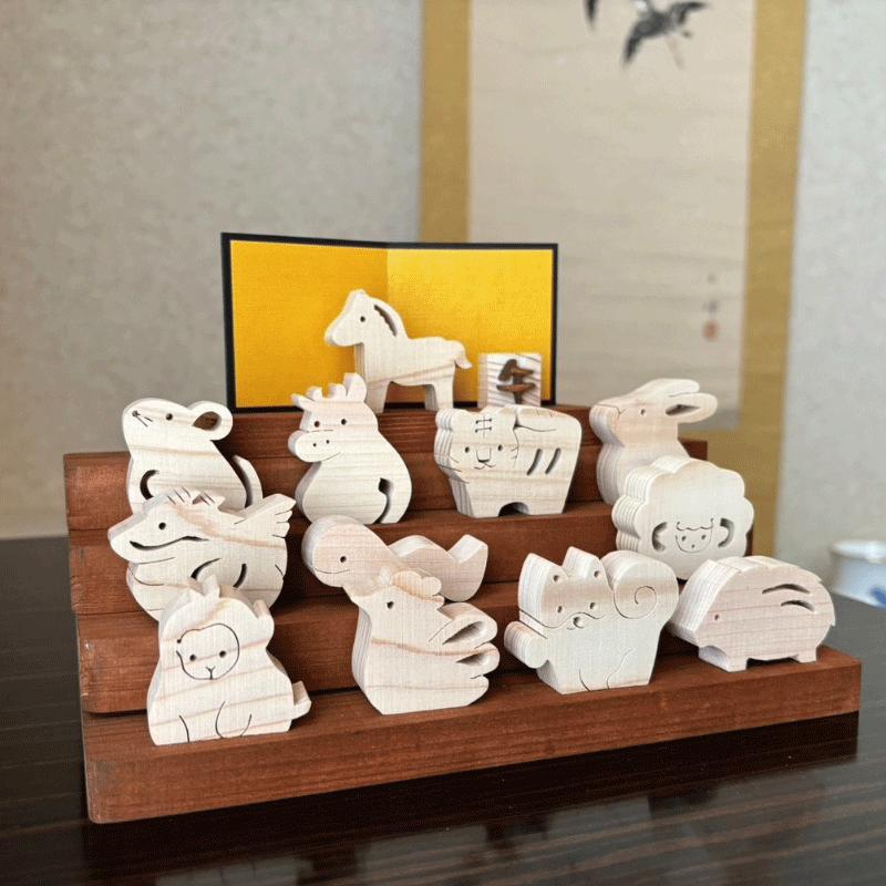 干支 置物 十二支セット お正月飾り 招福干支 12支 正月 謹賀新年 和