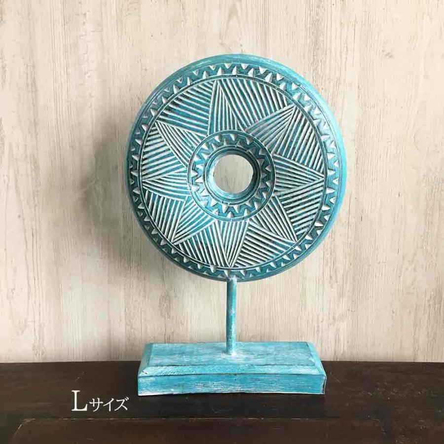 ブルー メタリック フィギュア風 オブジェ インテリア 置物