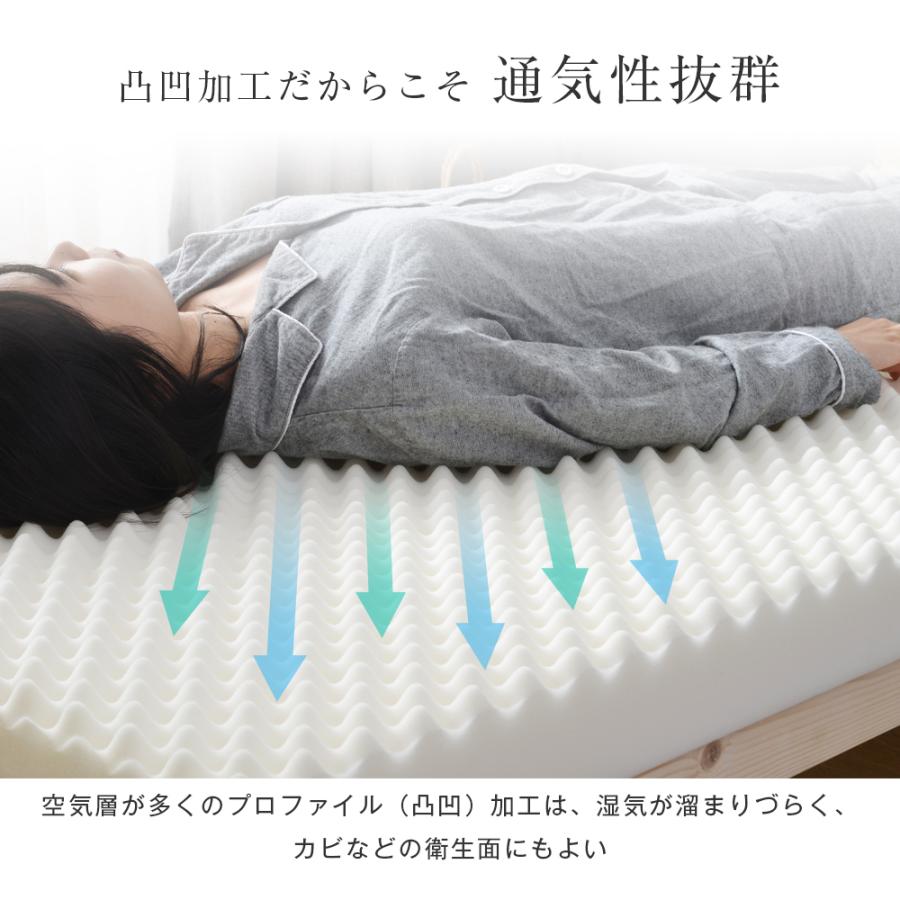 マットレス ダブル 高反発 腰痛対策 敷布団 140×195 一体化 極厚10cm