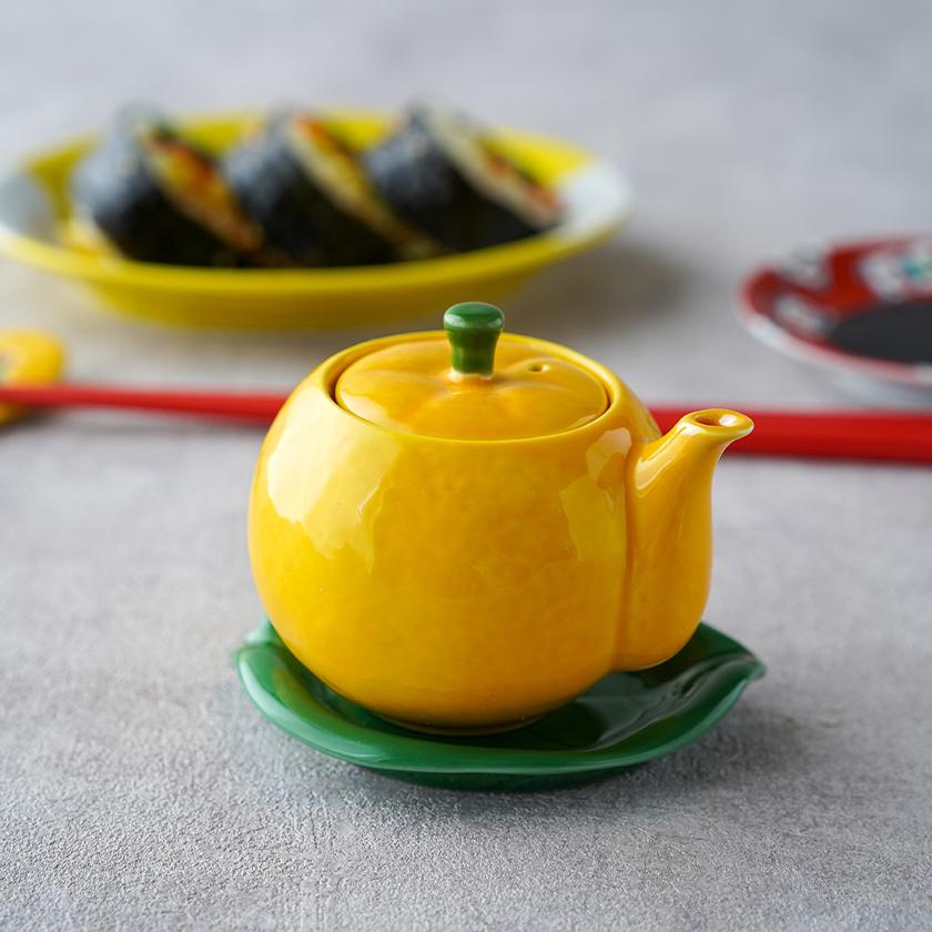 柚子 台付汁次（葉っぱ受け皿付き）有田陶芸 有田焼 // 和食器 食器