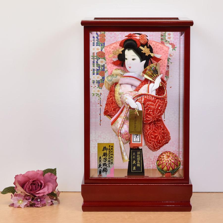 久月 羽子板 おしゃれ 初正月 コンパクト ミニ マンション 小型 ガラス